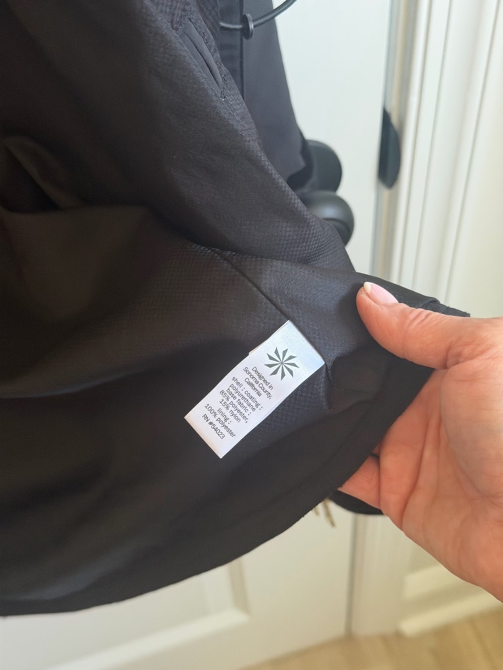 Athleta Black Misty jacket  with Gold Zippers - Picture 6 of 8